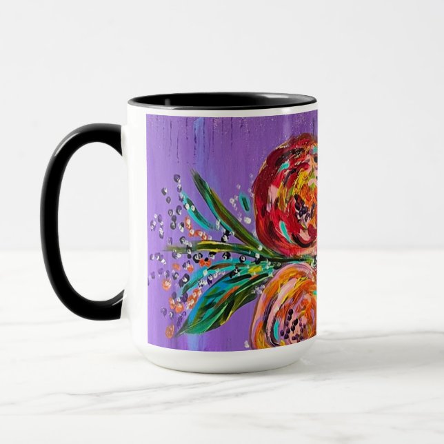 Taza floral (Izquierda)