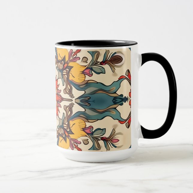 taza floral (Derecha)