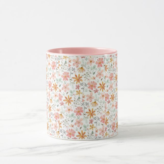 Taza floral (Centro)