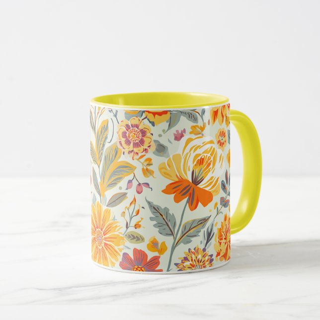 Taza floral (Subido por el creador)