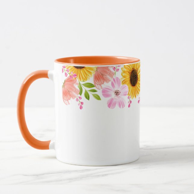Taza floral (Izquierda)