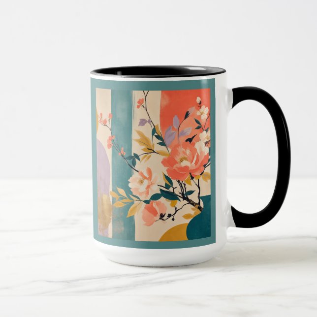 Taza "Floral Abstracto" (Derecha)