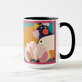 Taza "Floral Abstracto"