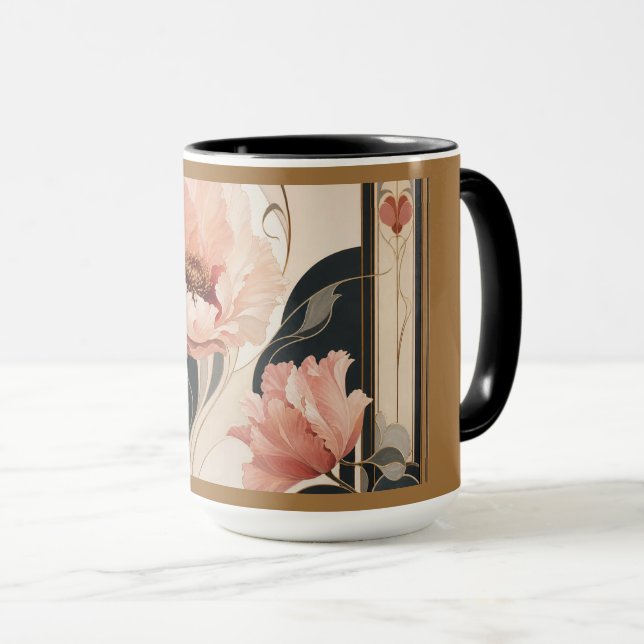 Taza "Floral Abstracto" (Anverso derecho)