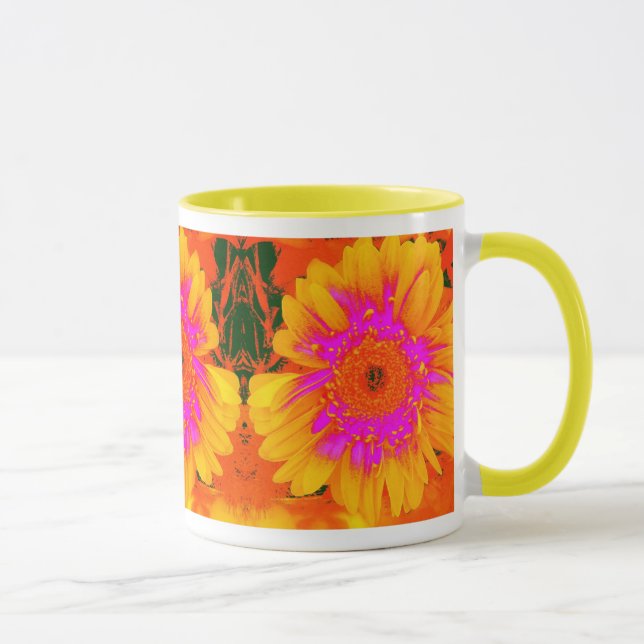 Taza floral brillante (Derecha)