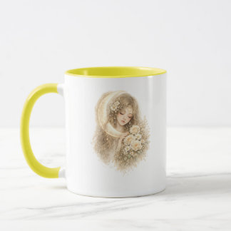 Taza Floral Chica Flor de Luna Llena