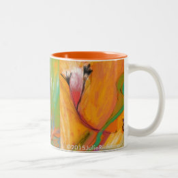TAZA floral colorida abstracta