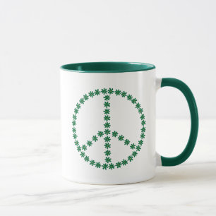 Taza Floral de paz