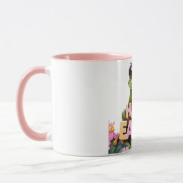 Taza Floral de rana alegre Pascua
