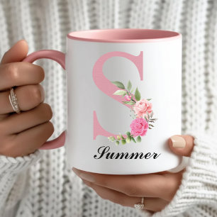 Taza Floral de Rosas Personalizadas Regalo del Día