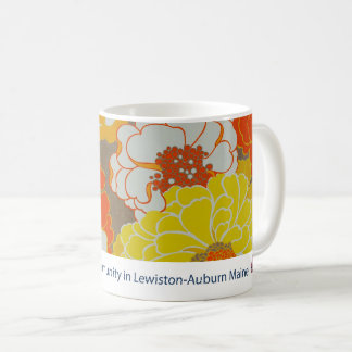 Taza floral del LA del museo