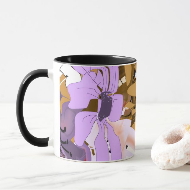 Taza Floral Elegance Coffee Mug (Con donut)