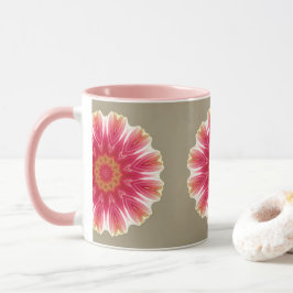 Taza Floral en rosa