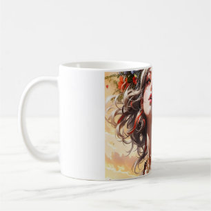 Taza Floral Fantasy Girl - Taza de café Boho Woman