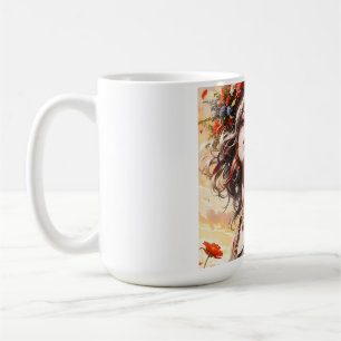 Taza Floral Fantasy Girl - Taza de café para mujer