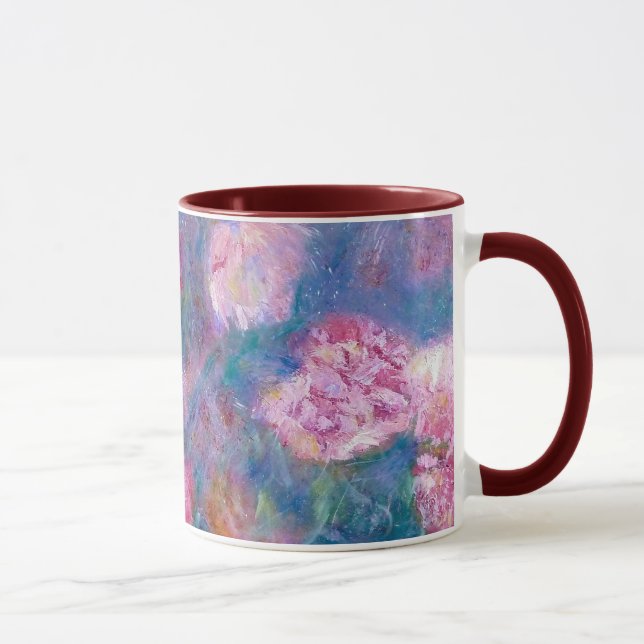 Taza floral impresionista del "Peony" (Derecha)