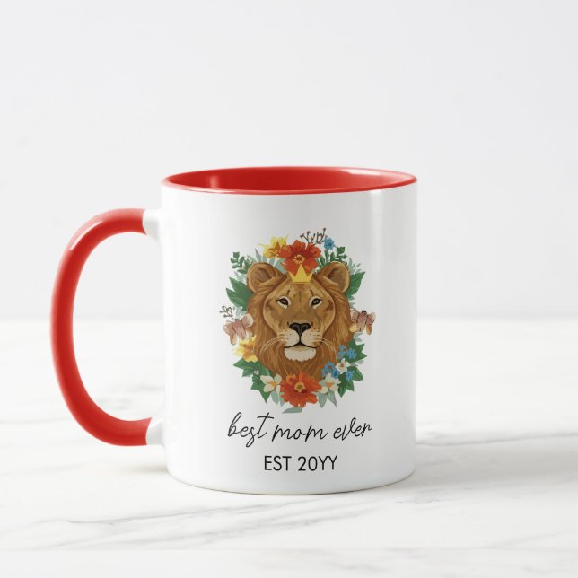 Taza Floral Majestic Lioness (Izquierda)