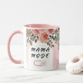 Taza Floral Mama Typography Design