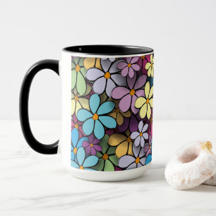 Taza Floral Mulicolor