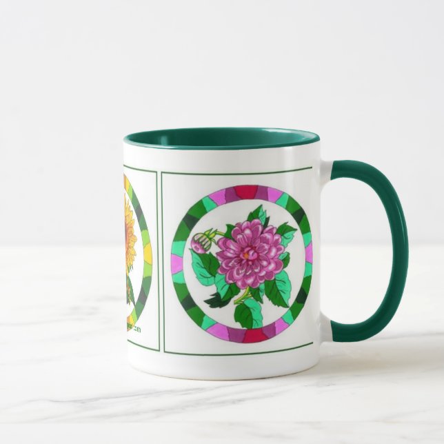Taza floral multi (Derecha)