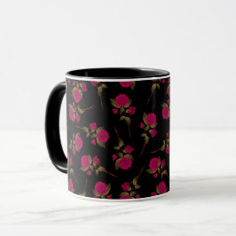 Taza Floral popular rosa de lujo