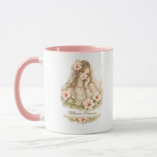 Taza floral Princesa Hibisco (Izquierda)