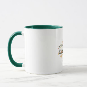 Taza Floral Retro Mama - Groovy Vintage de los 70