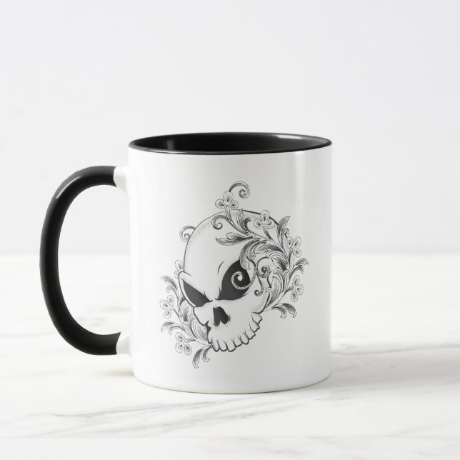 Taza Floral Skull (Izquierda)