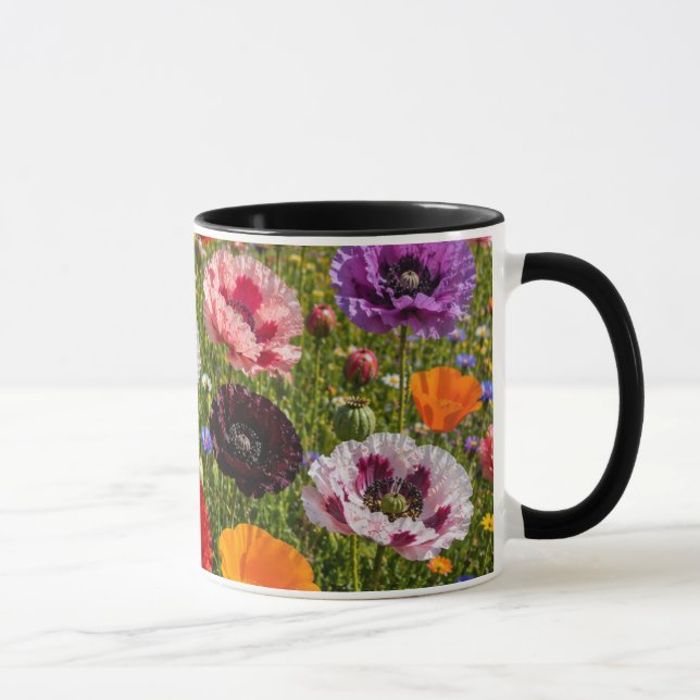 Taza Floral Wildflower Mug, Botanical Coffee Cup (Derecha)