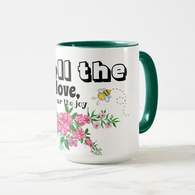 Taza Floral y mariposas (Anverso derecho)