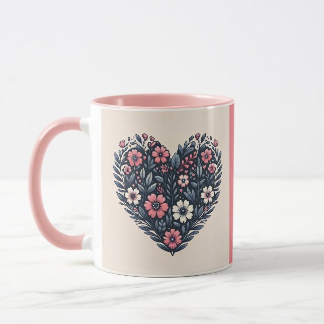 Taza "Florecer en sus regalos" Café Mug (Izquierda)