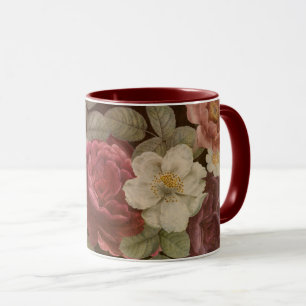 Taza Flores a la antigua