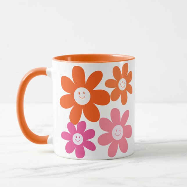 Taza Flores alegres y felices (Izquierda)