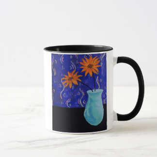 Taza Flores anaranjadas