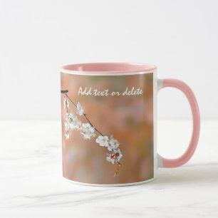 Taza Flores Apricot japonesas