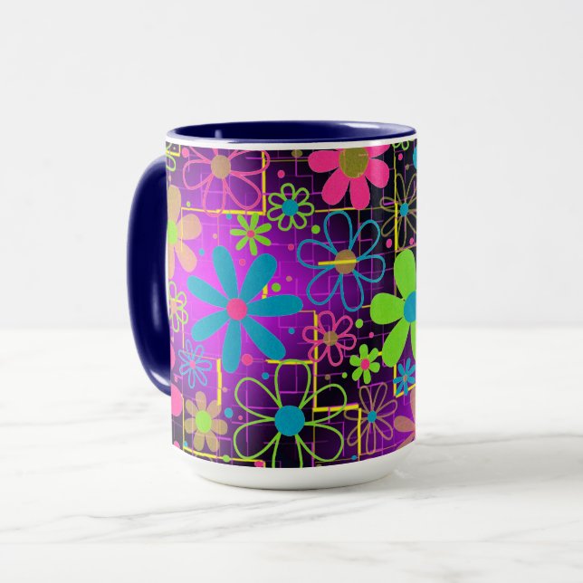 Taza Flores Artsy (Anverso izquierdo)
