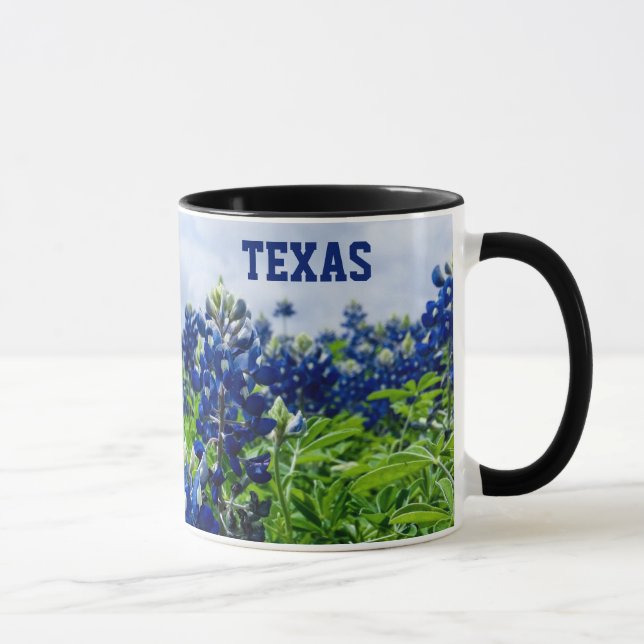 Taza Flores azules de Bluebonnets Texas Texan Floral (Derecha)