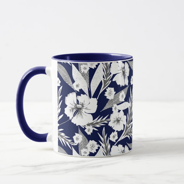 Taza Flores blancas (Izquierda)
