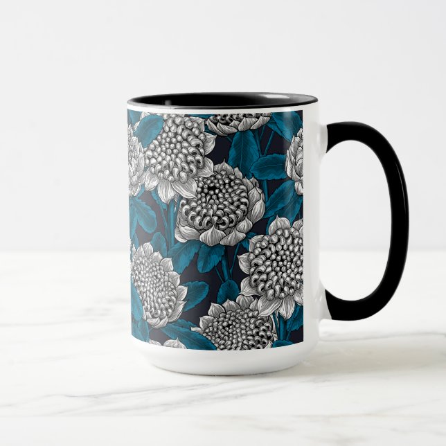Taza Flores blancas de waratah (Derecha)