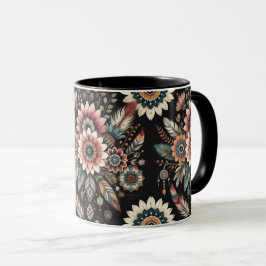 Taza Flores Bohemias Nocturnas