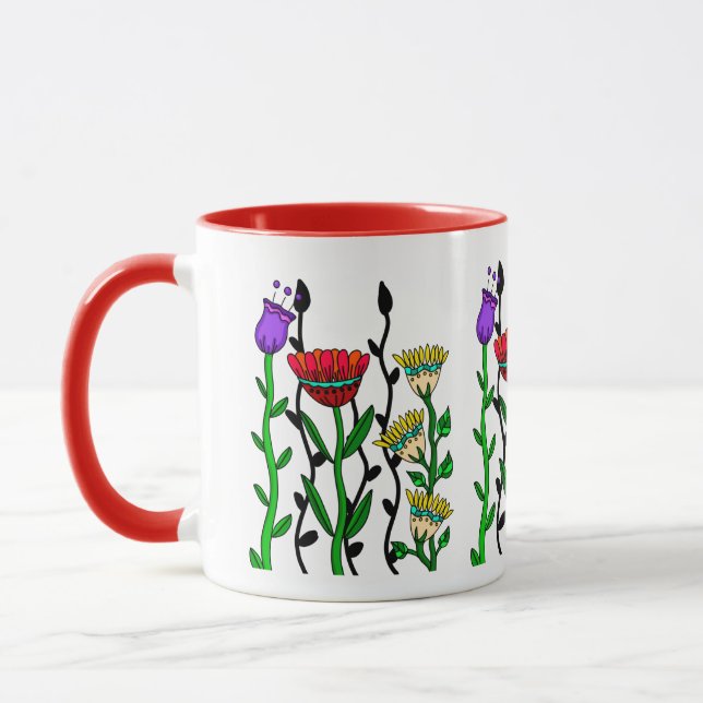 Taza Flores coloridas (Izquierda)