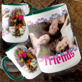 Taza Flores de amor y amigos PM0001