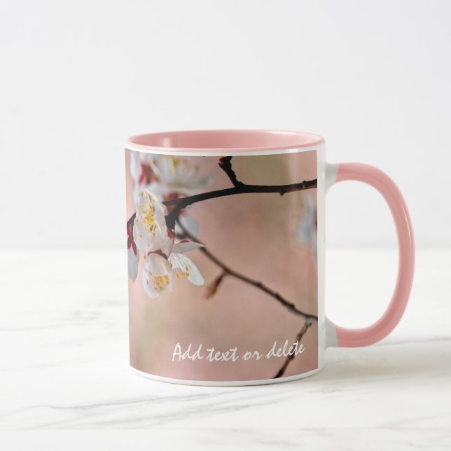 Taza Flores de ápricot japonesas deliciosas (Derecha)