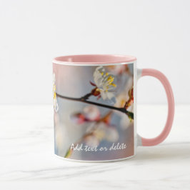 Taza Flores de ápricot japonesas encantadoras