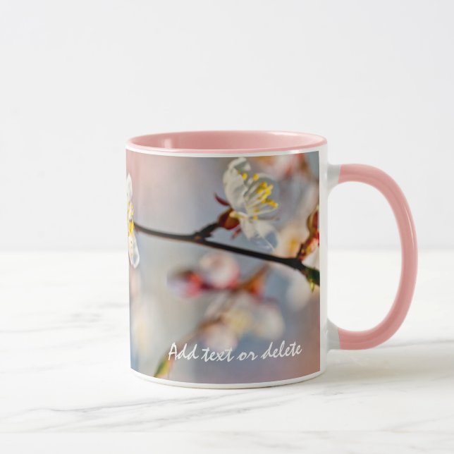 Taza Flores de ápricot japonesas encantadoras (Derecha)