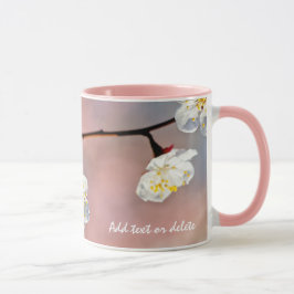 Taza Flores de ápricot japonesas fascinantes