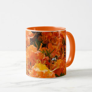 Taza Flores de Azalea de Fuego