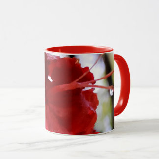 Taza Flores de Azalea Roja