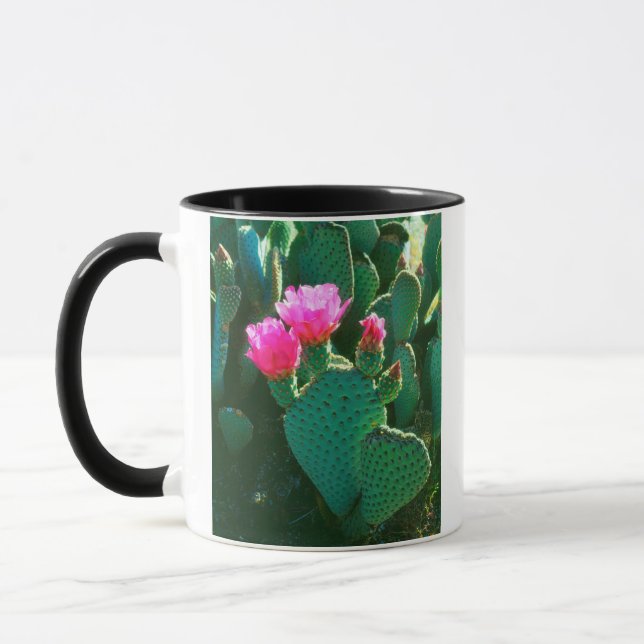 Taza Flores de Cactus de Cola de Castor (Izquierda)