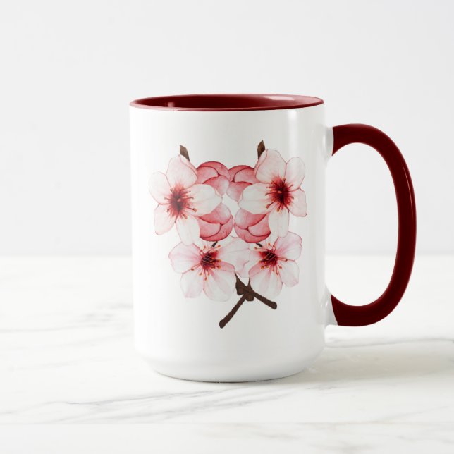 Taza Flores de cerezo de 15 oz (Derecha)